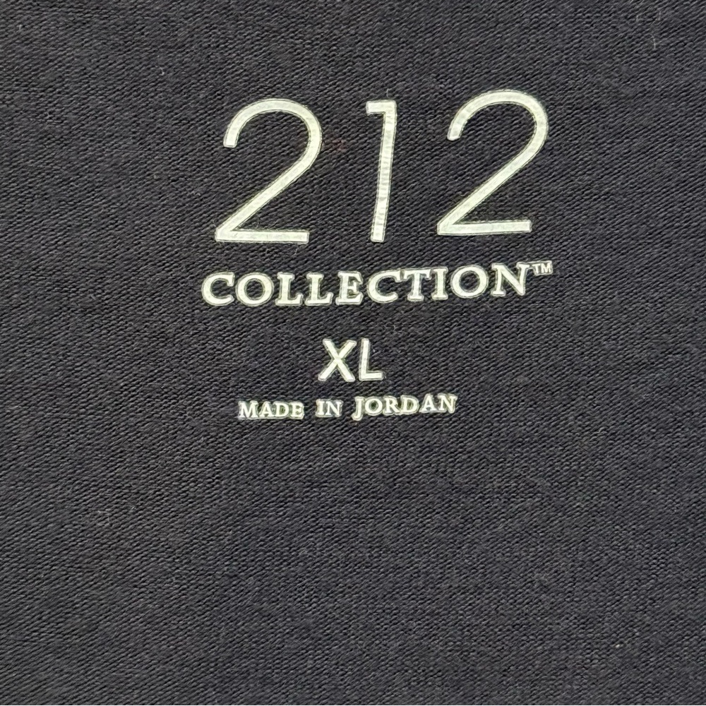 212 Collection Women's 3/4 Sleeves, Easywear Draped Cowl Neck Top, Navy, Size XL - Picture 3 of 7